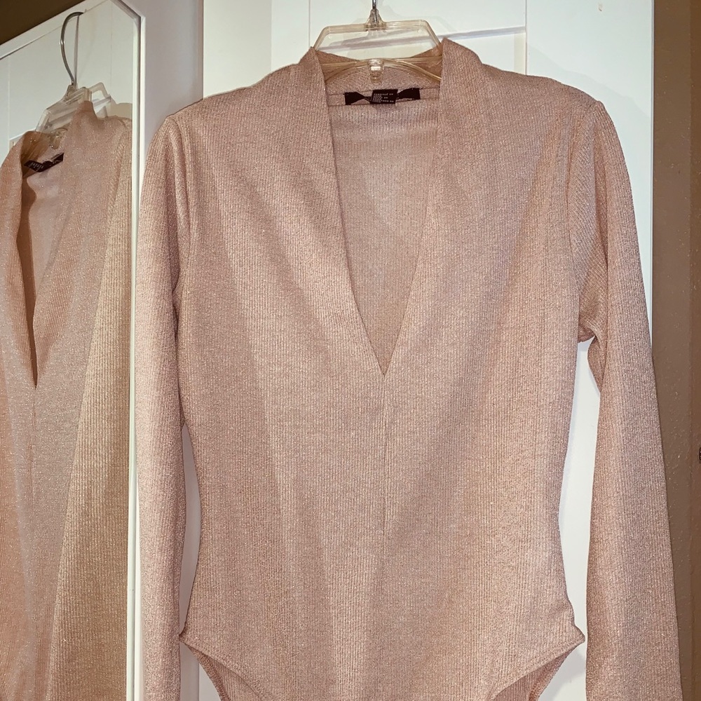 New Contemporary Forever 21 Shimmery Leotard Body